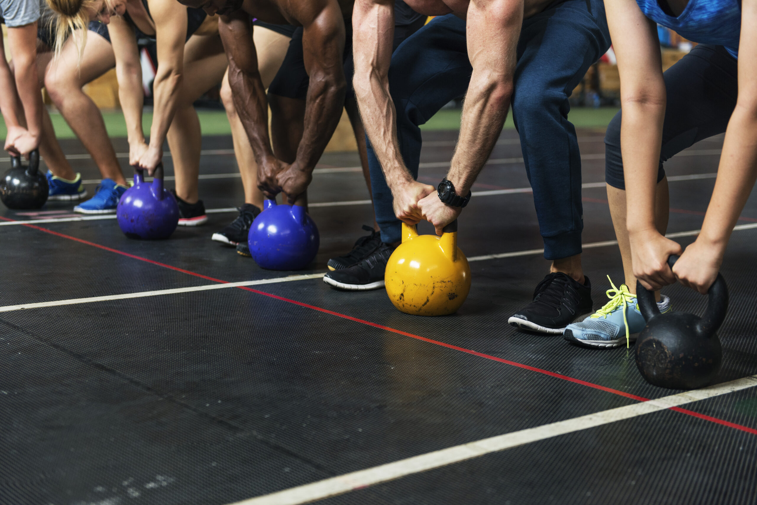 Crossfit group at the gym